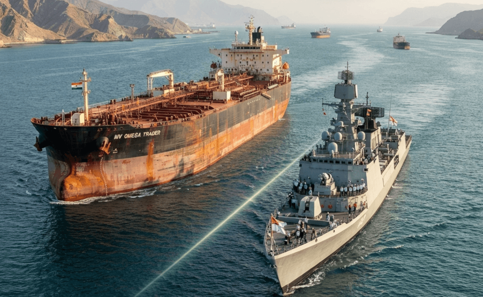 Indian Navy Secures Safe Passage for Oil Tanker in Red Sea